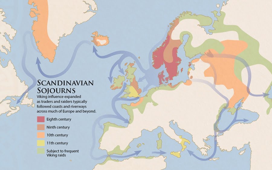 vikingler haritası