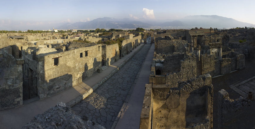Günümüzden Pompeii sokak görseli