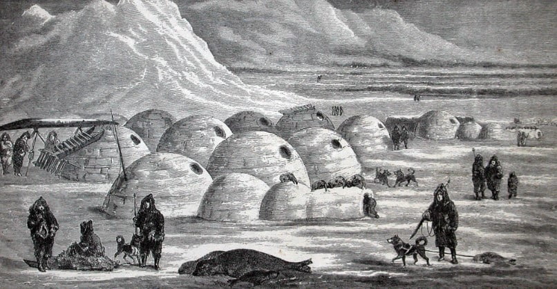eski iglo-eskimolar