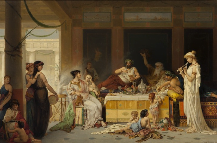 antik roma yemek masasi