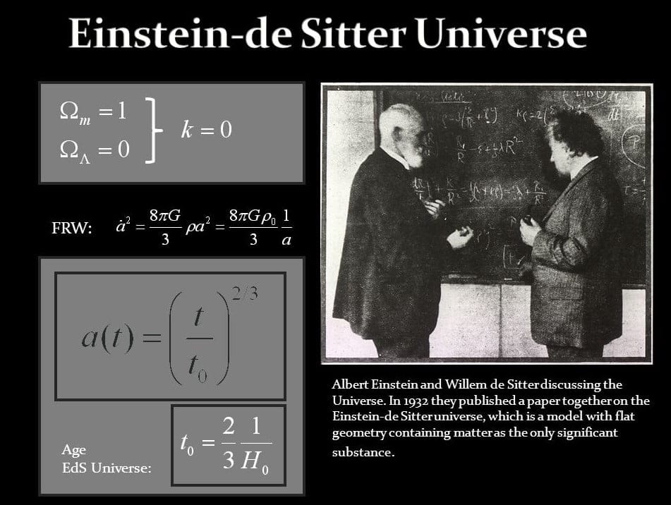 einstein de sitter evren modeli