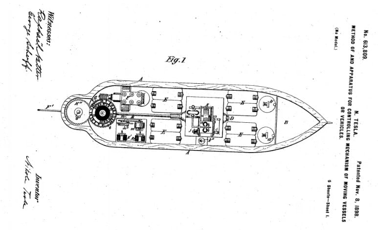 Nikola Tesla, 1898 Yılında Drone Patenti Aldığı Ortaya Çıktı