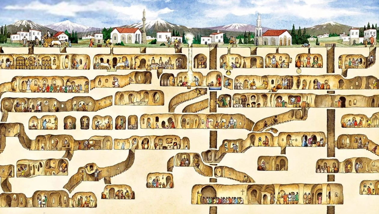 Derinkuyu: Bir zamanlar 20.000 kişinin yaşadığı antik yer altı kenti