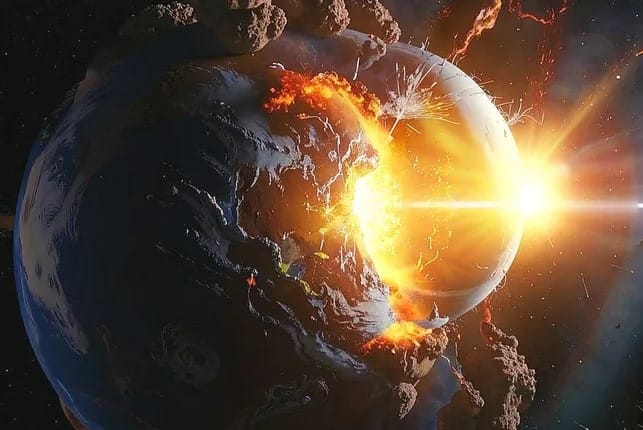 Dünya ve Theia: Ay’ın Doğumuna Giden Yolda Komşu İki Gezegen 