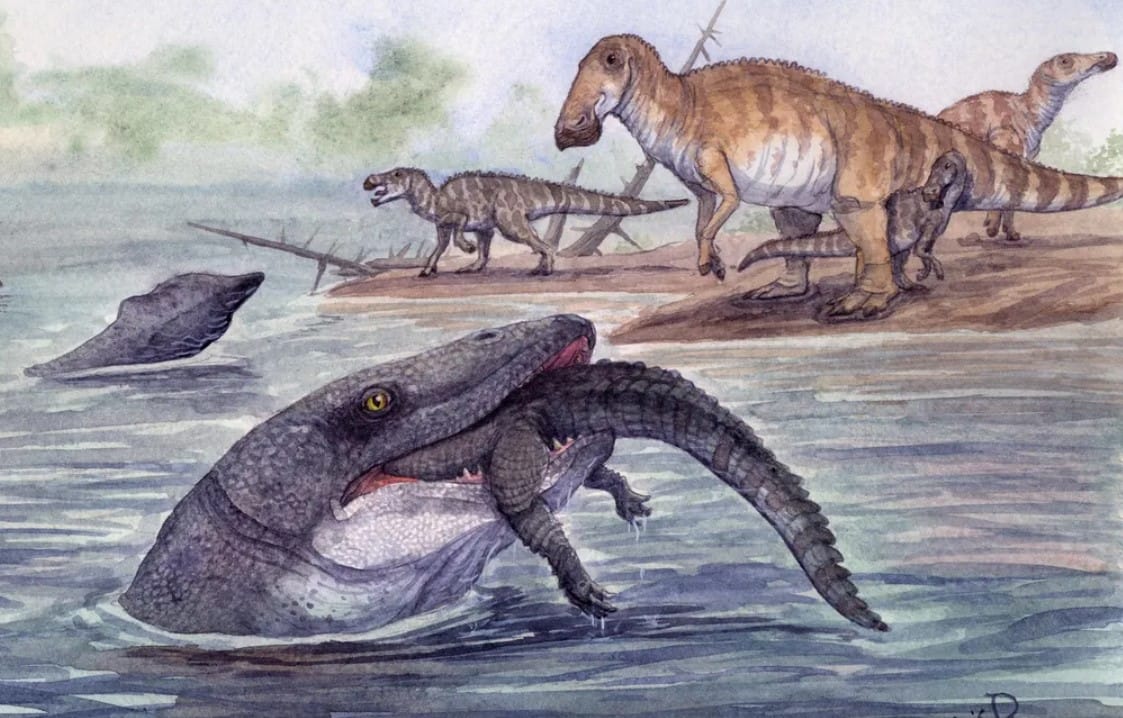 66 Milyon Yıllık Dev Diş, Mosazorların Sadece Denizlerde Değil Nehirlerde de Avlandığını Gösteriyor